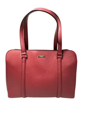 kate spade Burgundy Saffiano Leather Shoulder Bag